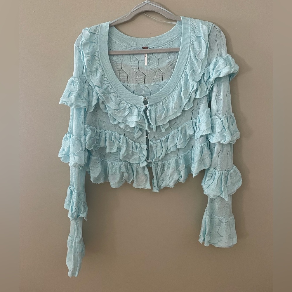 Free People light blue cardigan like new